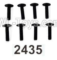 Wltoys 104020 Parts 104003.2435 Pan Head Hexagon Socket Screws with Washer 2.5X10PMW W6 Group.